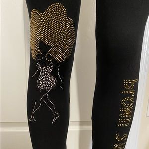 Brown Sugar Metal Studded Leggings. Plus Size.